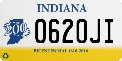 IN license plate 062OJI