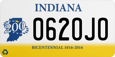 IN license plate 062OJO