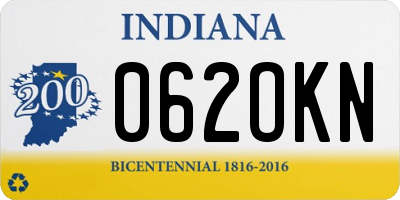 IN license plate 062OKN