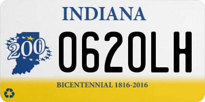 IN license plate 062OLH