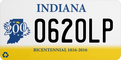 IN license plate 062OLP