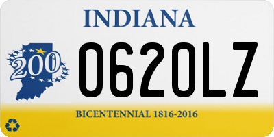 IN license plate 062OLZ