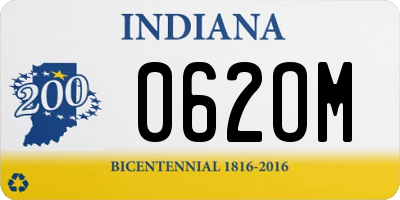 IN license plate 062OM