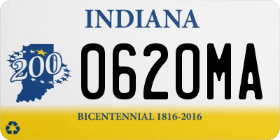 IN license plate 062OMA