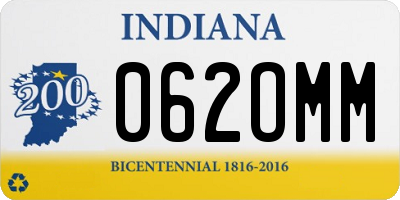 IN license plate 062OMM