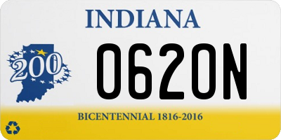 IN license plate 062ON