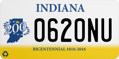 IN license plate 062ONU