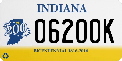IN license plate 062OOK