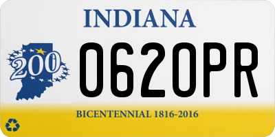 IN license plate 062OPR