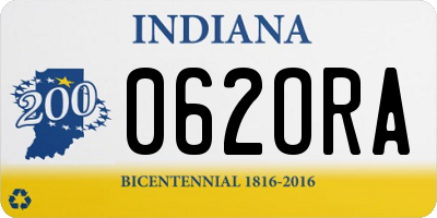 IN license plate 062ORA