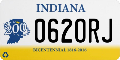 IN license plate 062ORJ