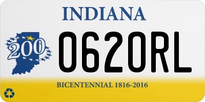 IN license plate 062ORL