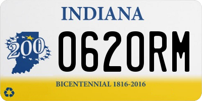 IN license plate 062ORM