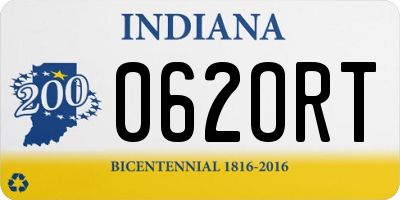 IN license plate 062ORT