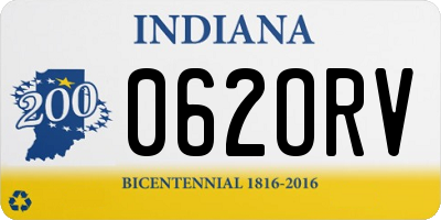 IN license plate 062ORV