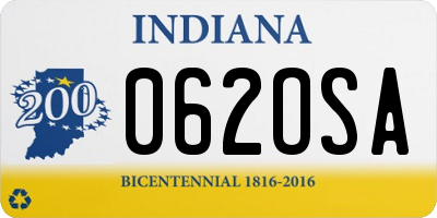 IN license plate 062OSA