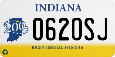 IN license plate 062OSJ