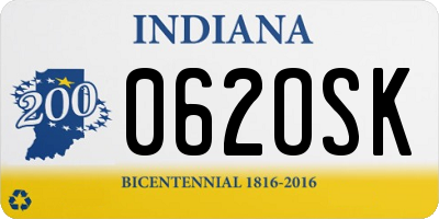 IN license plate 062OSK