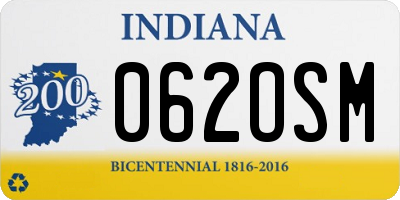 IN license plate 062OSM