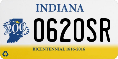 IN license plate 062OSR