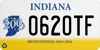 IN license plate 062OTF