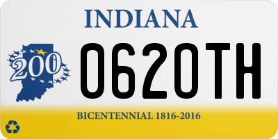 IN license plate 062OTH