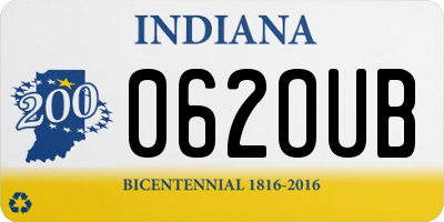 IN license plate 062OUB