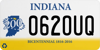 IN license plate 062OUQ