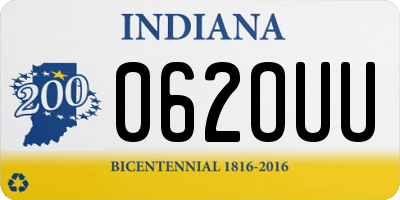 IN license plate 062OUU