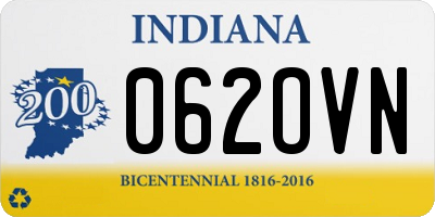 IN license plate 062OVN