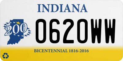 IN license plate 062OWW