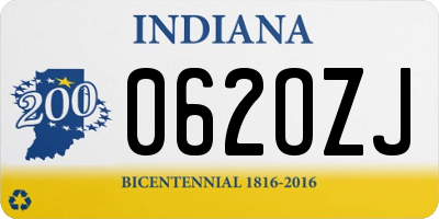 IN license plate 062OZJ
