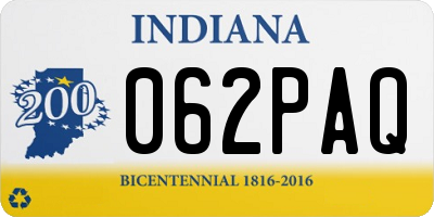 IN license plate 062PAQ