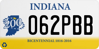 IN license plate 062PBB