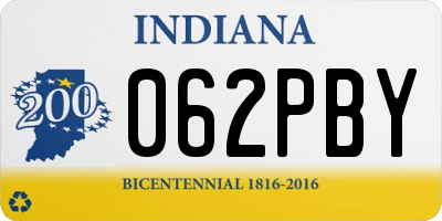 IN license plate 062PBY