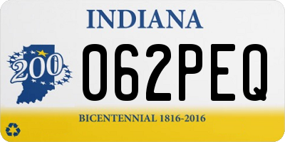 IN license plate 062PEQ