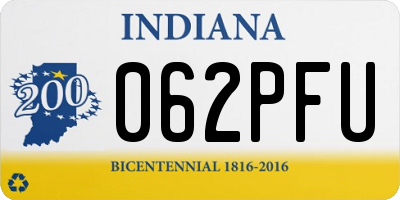 IN license plate 062PFU
