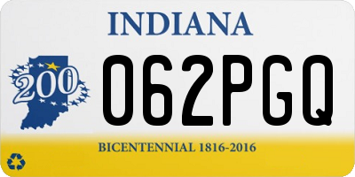 IN license plate 062PGQ
