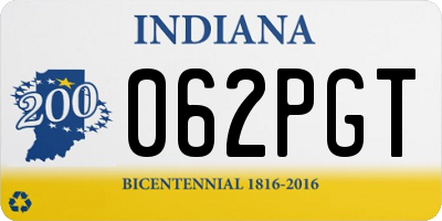 IN license plate 062PGT