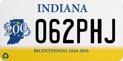 IN license plate 062PHJ