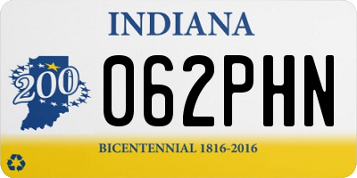 IN license plate 062PHN