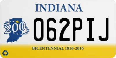 IN license plate 062PIJ
