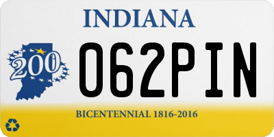 IN license plate 062PIN