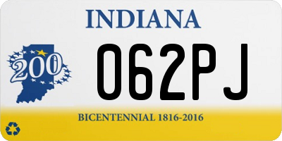 IN license plate 062PJ