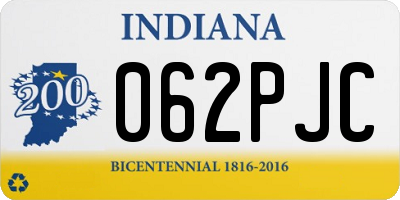 IN license plate 062PJC