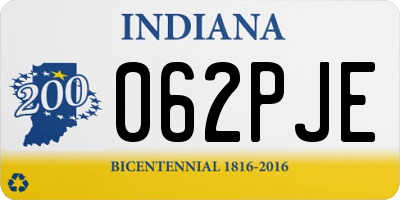 IN license plate 062PJE