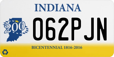 IN license plate 062PJN