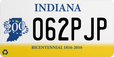 IN license plate 062PJP