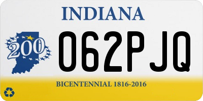 IN license plate 062PJQ