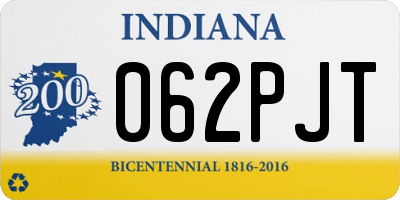 IN license plate 062PJT